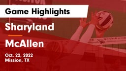Sharyland  vs McAllen  Game Highlights - Oct. 22, 2022