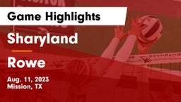 Sharyland  vs Rowe  Game Highlights - Aug. 11, 2023