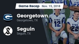 Recap: Georgetown  vs. Seguin  2018