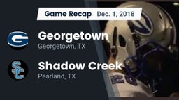 Recap: Georgetown  vs. Shadow Creek  2018