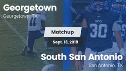 Matchup: Georgetown High vs. South San Antonio  2019