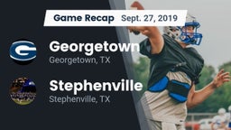 Recap: Georgetown  vs. Stephenville  2019