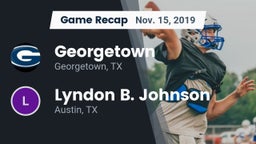 Recap: Georgetown  vs. Lyndon B. Johnson  2019