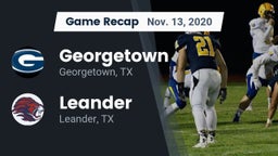 Recap: Georgetown  vs. Leander  2020