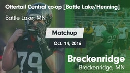 Matchup: Ottertail Central co vs. Breckenridge  2016