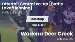 Matchup: Ottertail Central co vs. Wadena Deer Creek  2017