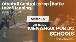 Matchup: Ottertail Central co vs. MENAHGA PUBLIC SCHOOLS 2017