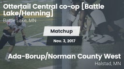 Matchup: Ottertail Central co vs. Ada-Borup/Norman County West 2017