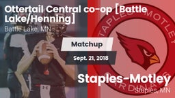 Matchup: Ottertail Central co vs. Staples-Motley  2018