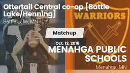 Matchup: Ottertail Central co vs. MENAHGA PUBLIC SCHOOLS 2018