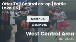 Matchup: Ottertail Central co vs. West Central Area 2019