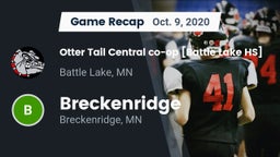 Recap: Otter Tail Central co-op [Battle Lake HS] vs. Breckenridge  2020