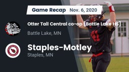 Recap: Otter Tail Central co-op [Battle Lake HS] vs. Staples-Motley  2020