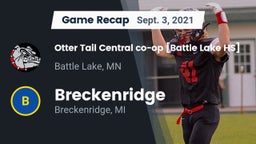 Recap: Otter Tail Central co-op [Battle Lake HS] vs. Breckenridge  2021