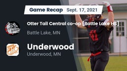 Recap: Otter Tail Central co-op [Battle Lake HS] vs. Underwood  2021