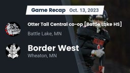 Recap: Otter Tail Central co-op [Battle Lake HS] vs. Border West  2023