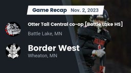 Recap: Otter Tail Central co-op [Battle Lake HS] vs. Border West  2023