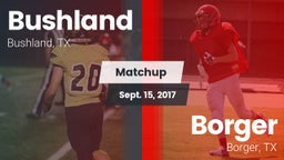 Matchup: Bushland  vs. Borger  2017