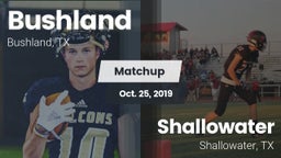 Matchup: Bushland  vs. Shallowater  2019