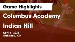 Columbus Academy  vs Indian Hill  Game Highlights - April 6, 2024