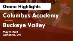 Columbus Academy  vs Buckeye Valley  Game Highlights - May 2, 2024