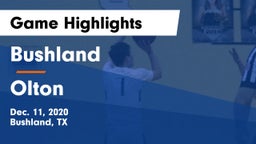 Bushland  vs Olton  Game Highlights - Dec. 11, 2020