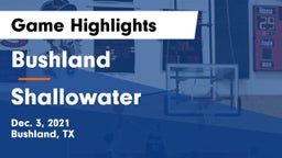 Bushland  vs Shallowater Game Highlights - Dec. 3, 2021