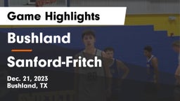 Bushland  vs Sanford-Fritch  Game Highlights - Dec. 21, 2023