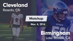 Matchup: Cleveland High vs. Birmingham  2016