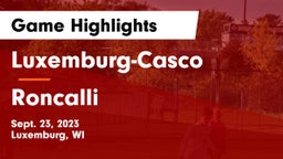 Luxemburg-Casco  vs Roncalli  Game Highlights - Sept. 23, 2023