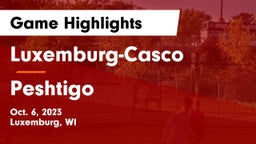 Luxemburg-Casco  vs Peshtigo  Game Highlights - Oct. 6, 2023