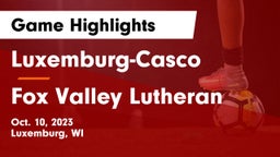 Luxemburg-Casco  vs Fox Valley Lutheran  Game Highlights - Oct. 10, 2023
