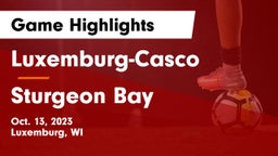 Luxemburg-Casco  vs Sturgeon Bay  Game Highlights - Oct. 13, 2023