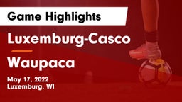 Luxemburg-Casco  vs Waupaca  Game Highlights - May 17, 2022