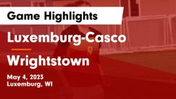 Luxemburg-Casco  vs Wrightstown  Game Highlights - May 4, 2023
