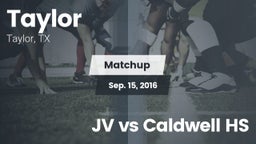 Matchup: Taylor  vs. JV vs Caldwell HS 2016