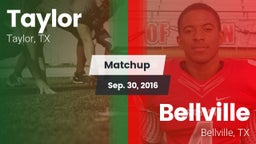 Matchup: Taylor  vs. Bellville  2016