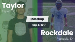 Matchup: Taylor  vs. Rockdale  2017