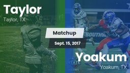 Matchup: Taylor  vs. Yoakum  2017
