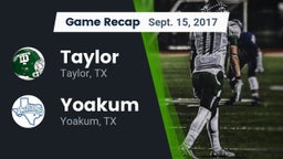 Recap: Taylor  vs. Yoakum  2017