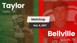 Matchup: Taylor  vs. Bellville  2017