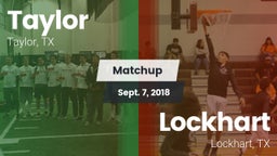 Matchup: Taylor  vs. Lockhart  2018