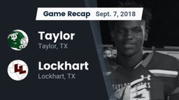 Recap: Taylor  vs. Lockhart  2018