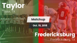 Matchup: Taylor  vs. Fredericksburg  2018