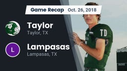Recap: Taylor  vs. Lampasas  2018