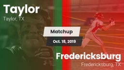 Matchup: Taylor  vs. Fredericksburg  2019
