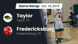 Recap: Taylor  vs. Fredericksburg  2019