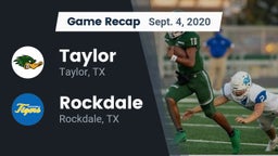 Recap: Taylor  vs. Rockdale  2020