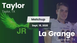 Matchup: Taylor  vs. La Grange  2020