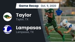 Recap: Taylor  vs. Lampasas  2020